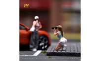 Miniature Photographer Figurine Vivid Details 1/64 Photographer Figure Display Camera Holder Figurine