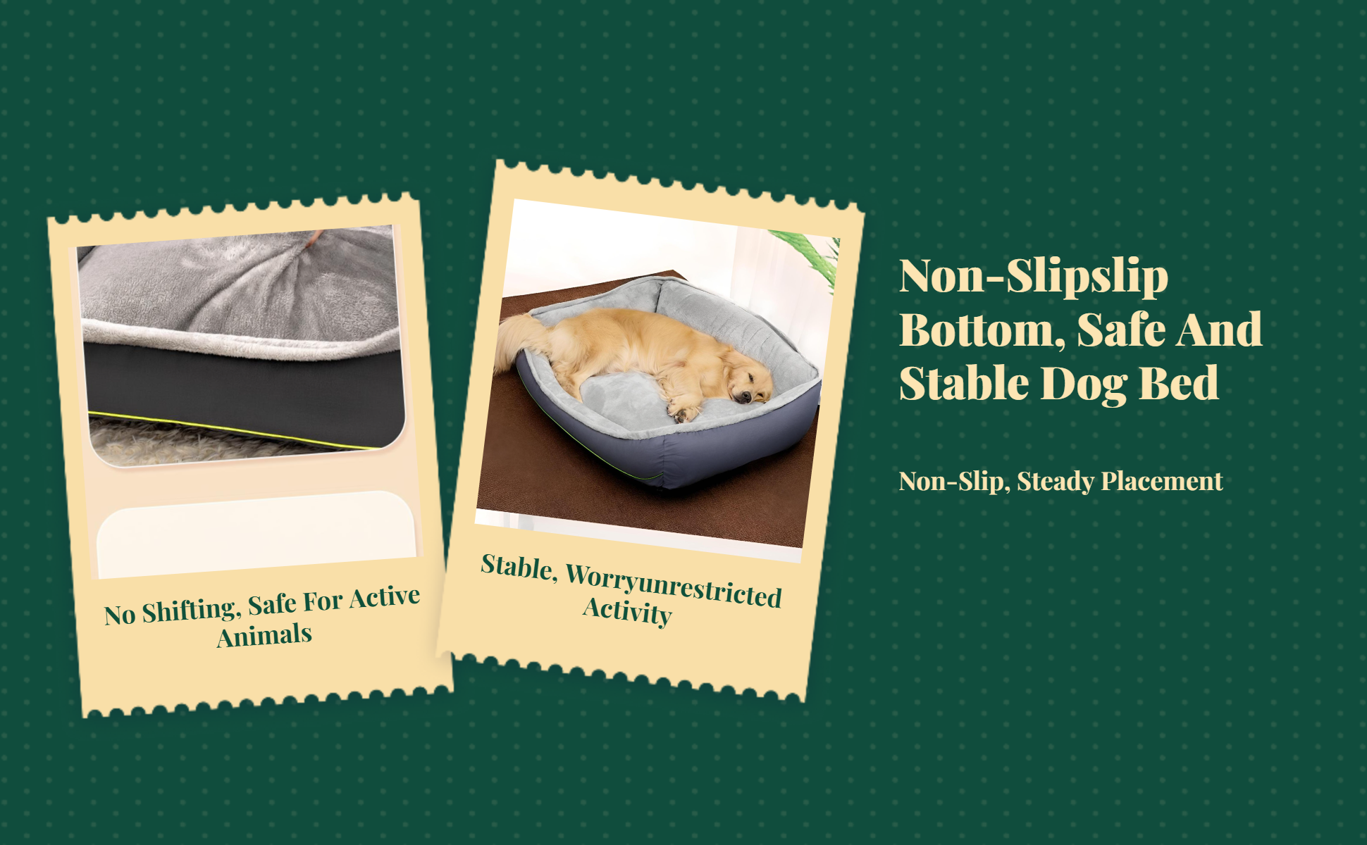 Orthopedic Dog Bed, Washable, Removable Cover, All Seasons