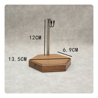 U Bracket Display Base Detachable Wood Display Base Handmade Pose Rack for Collectors