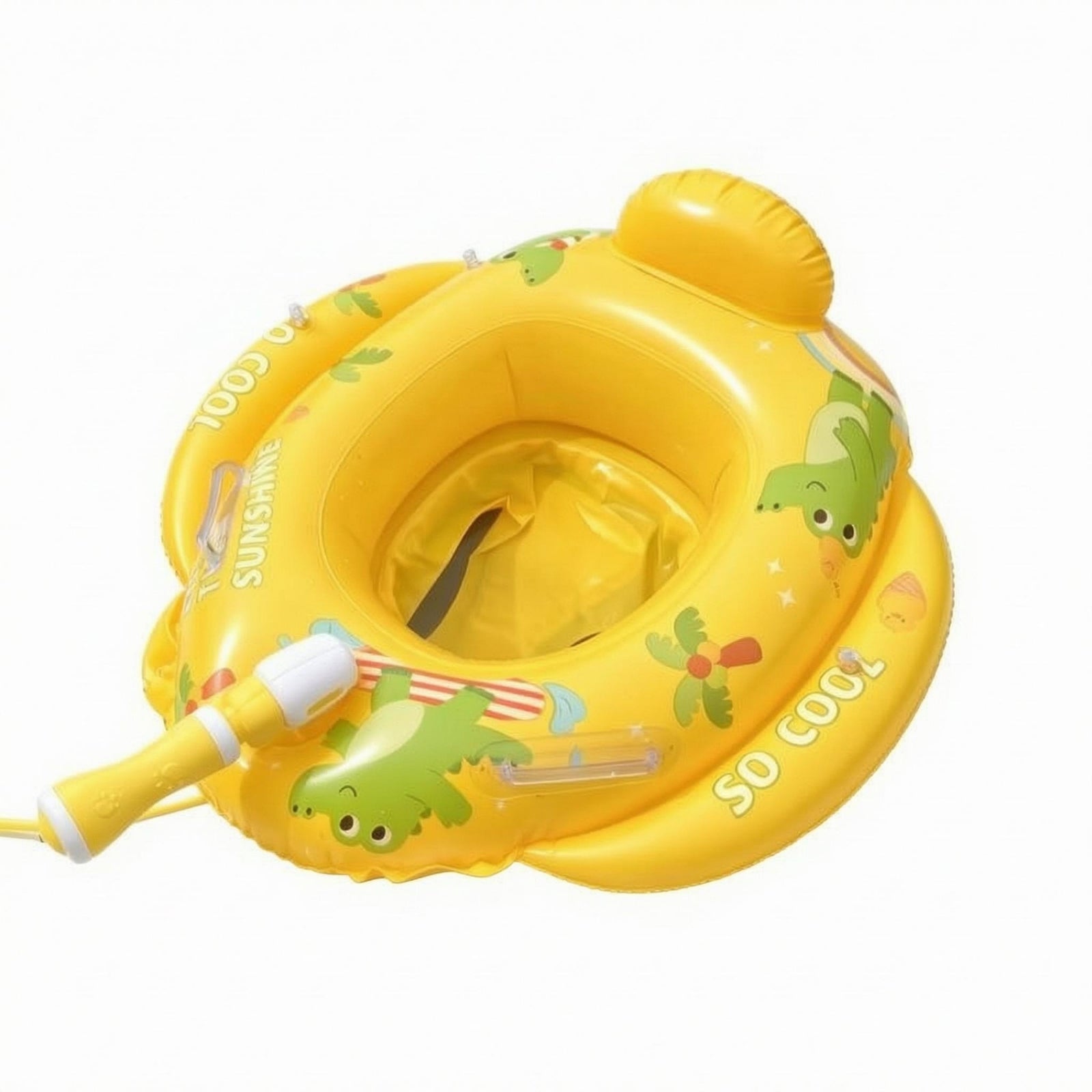 Swim Collar with Seat Portable Water Toy Easy to Inflate