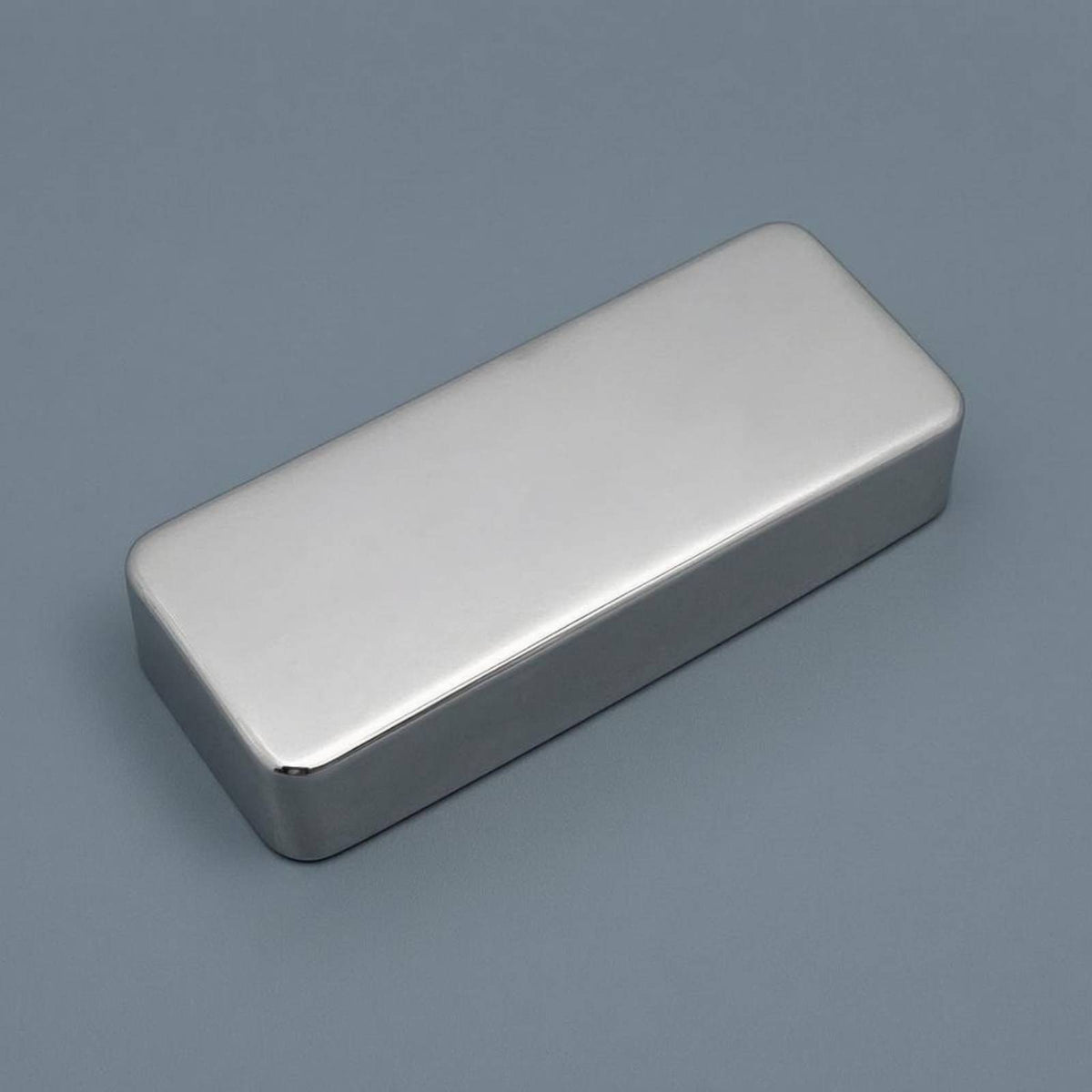 Pickup Cover Pole Openings Brass Pickup Cover Silver-Toned Musical Equipment