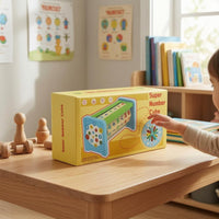 Rotating Number Block Toy Arithmetic Symbols Wooden Math Toy Hands-On