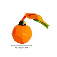 Fruit-Shaped Gnaw Toy Interactive Play Squeaky Dog Toy Compact