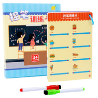 Writing Practice Card Book Lined Pages Tracing Card Book Spiral Bound
