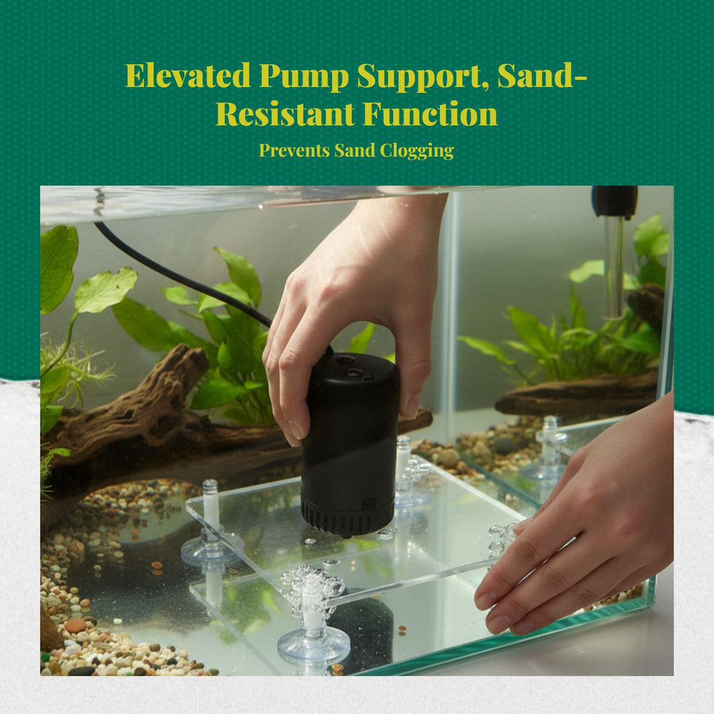 Shockproof pump pad reduces noise.