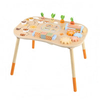 Hand-Eye Coordination Table Early Cognition Wooden Learning Activity Desk Stable Base