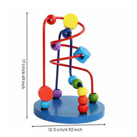 Wooden Bead Maze Educational Early Learning Plaything Screenscreen-Independent