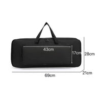 88 Key Keyboard Case Portable Folding Piano Carrying Bag Water-Resistant Musical Instrument Accessory for Travel, Gigs, Storage
