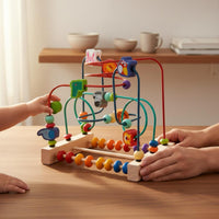 Wooden Bead Maze Educational Bead Maze Interactive for Toddlers