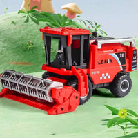 Toy Combine Harvester Realistic Design Friction Powered Farm Truck Sturdy