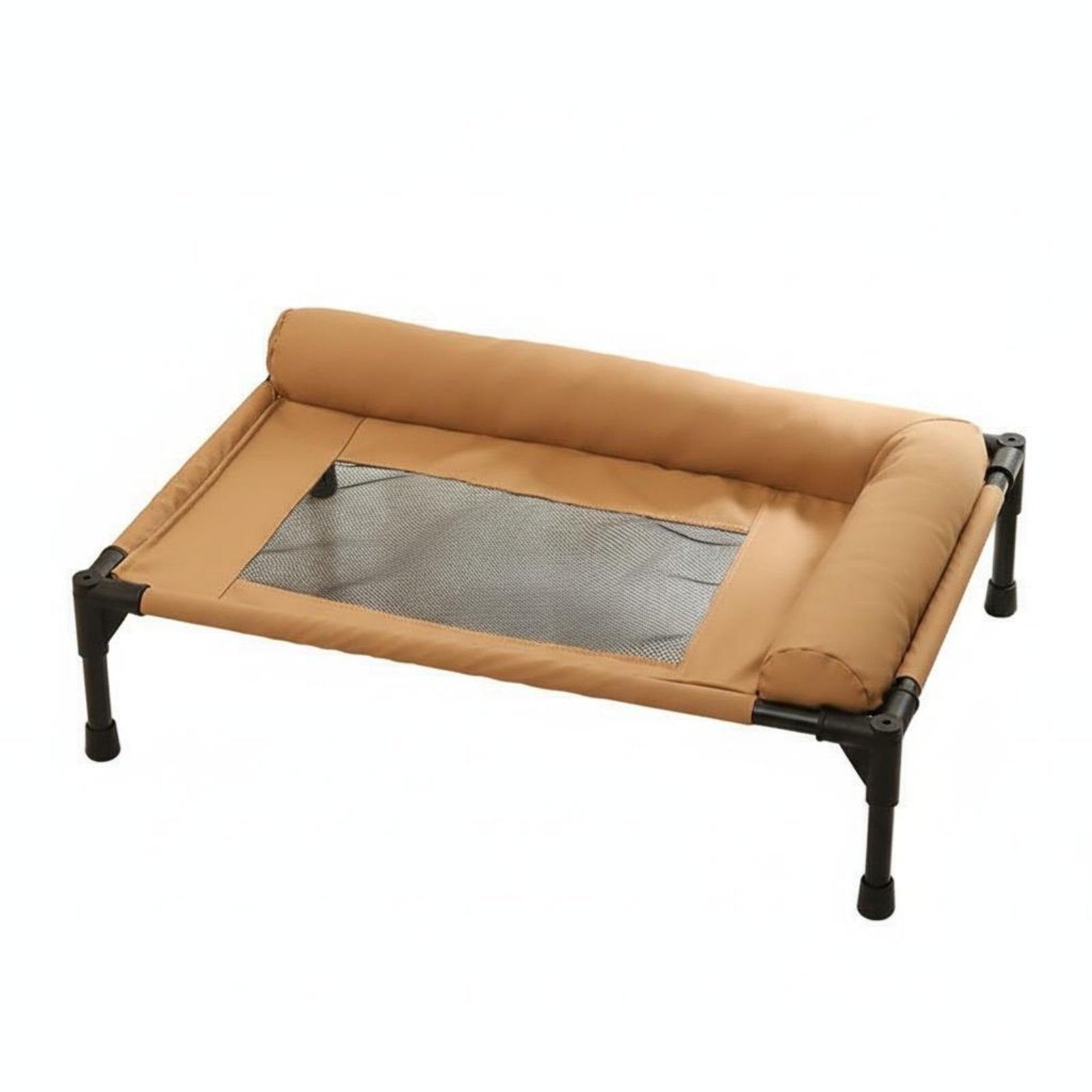 Elevated Pet Cot Sturdy Frame Mesh Pet Sling Bed Easy Assembly for Dogs, Cats