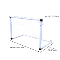 Kids Soccer Goals Ball Pump Included Compact Football Goals Easy to Set Athletic Gear for Backyard