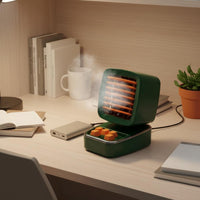 Retro Game Console Fan 3-Speed Mist Fan LED Light for Students, Office Workers