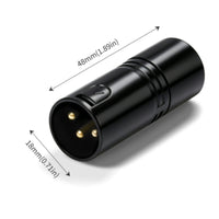 3-Pin Digital Multiplex End Plug Gold Pins 3-Pin XLR End Plug Cylindrical