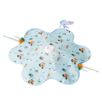Rotating Butterfly Cat Toy Padded Butterfly Wand Toy Printed Surface