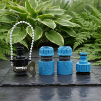 Sprayer Connector Kit Metal Clamp Hose Adapter Set Ribbed Grip