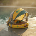 Infant Buoy Float with Sun Cover Portable Travel Design for Babies