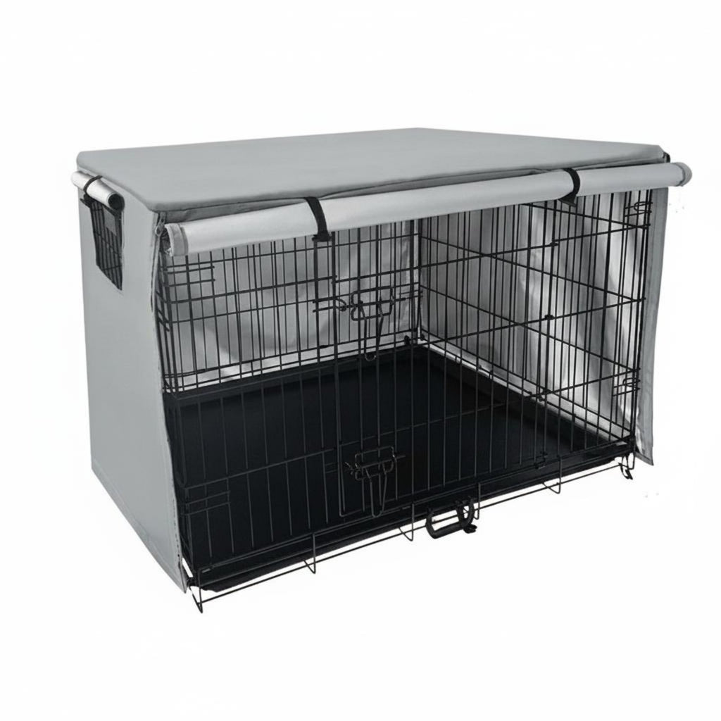Dog Kennel Cover Waterproof Pet Crate Cover Long-Lasting 210D Oxford Material