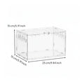 Transparent Reptile Enclosure High See-Through Clear Reptile Habitat 360° Panoramic View Clear Acrylic Terrarium for Small Pet Owners