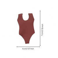 1/12 Scale Single-Piece Swimsuit High-Leg Cut Female Action Figure Bodysuit Sleeveless 6 Inch Figure Swimsuit for Customizers, Hobbyists