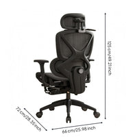 Ergonomic Office Chair Adjustable Headrest Ergonomic Mesh Chair Padded Armrests