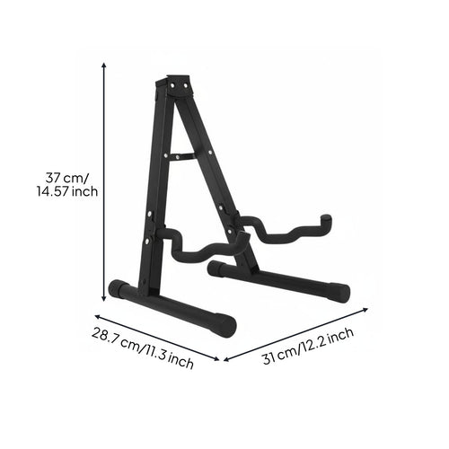 V-Shaped Guitar Stand Foldable Electric Guitar Floor Stand Stable Design