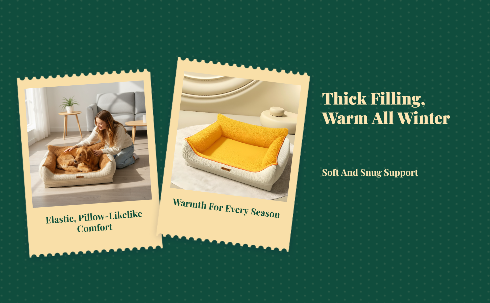 Orthopedic Dog Bed, Removable Cover, Non-Slip Sofa