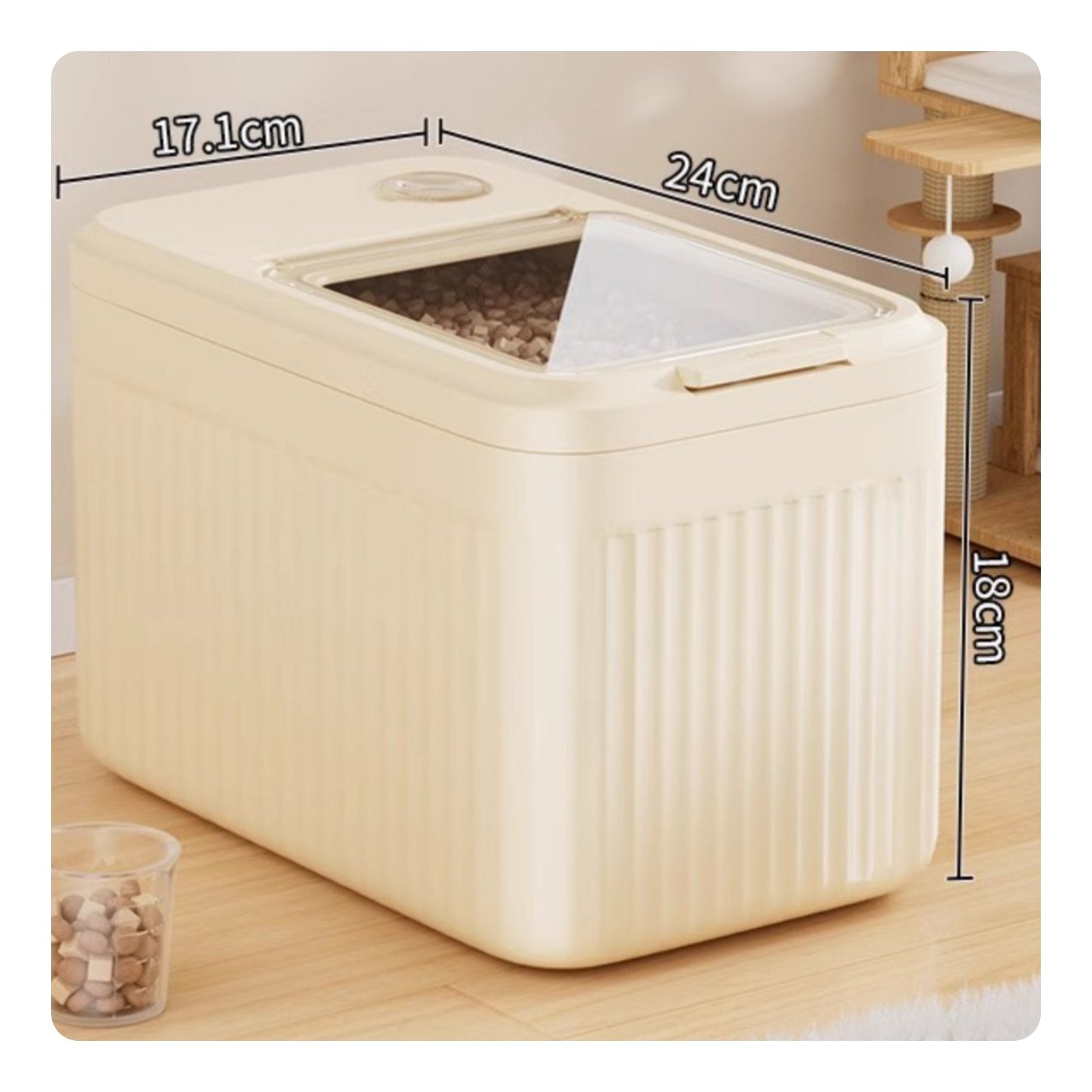 Feline Food Storage Container Large Capacity Airtight Dog Food Container Keep