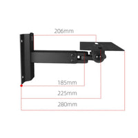 2 Pieces Speaker Wall Mount Retractable Arm Audio Accessory High Weight Capacity