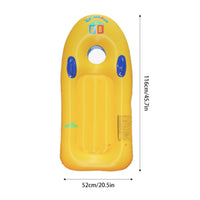 Inflatable Surfboard Double Air Chamber Wave-Riding Buoyant Board Transparent