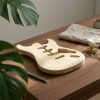 S and T Style Guitar Body Sanded Unfinished Guitar Body Polished