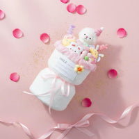 Lamb Plushie Arrangement Handmade Aesthetic Stuffed Sheep Flower Box Cuddly