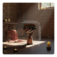 African Hand Drum Easy to Learn Bright Tone Percussion Instrument for Beginners