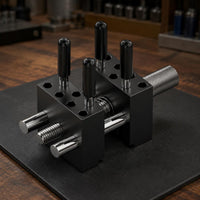 Mini Bench Vise Mounting Holes Metal Bench Vise Threaded Adjustment Rod