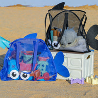 Marine Creature Beach Tote Shoulder Handles Beach Storage Tote Lightweight