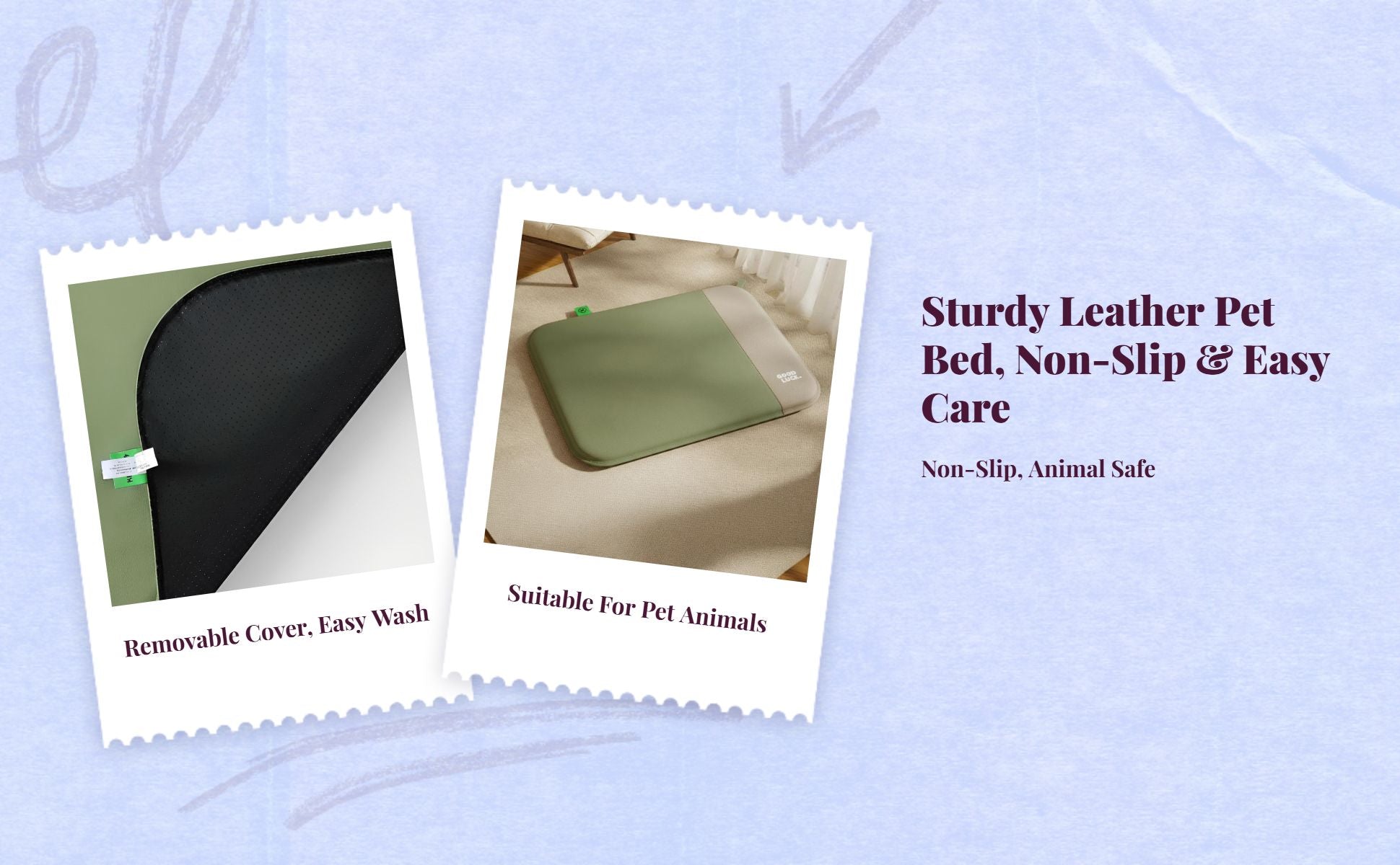 Waterproof orthopedic dog bed, easy clean