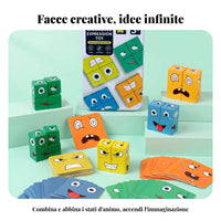 Hands-on Tin Puzzle Game Cognitive Skills Expression Matching Toy