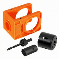 Door Lock Installation Tool 2-1/8 Inch Door Lock Set Black