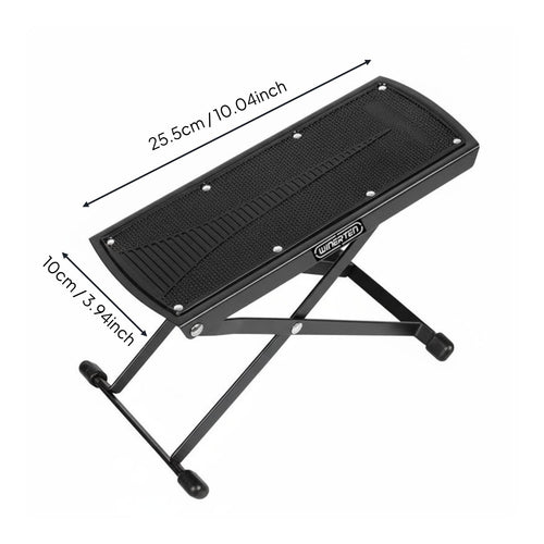 Classical Guitar Footrest Foldable Folding Foot Rest Non-Slip Surface Guitar Foot Stool for Guitarists