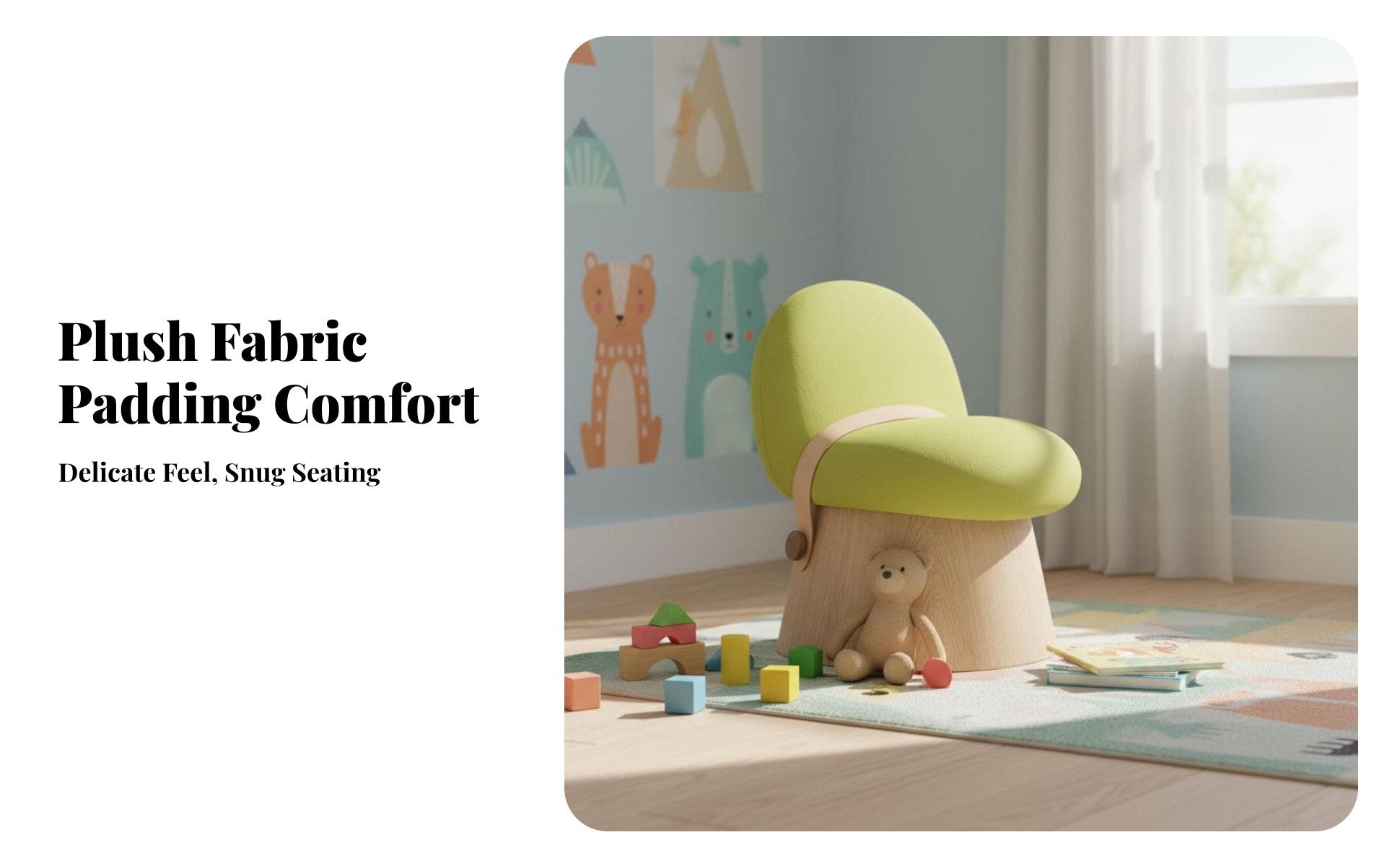 Sproutrear Kids Chair transformable 2-in-1 Design Upholstered child's Armchair