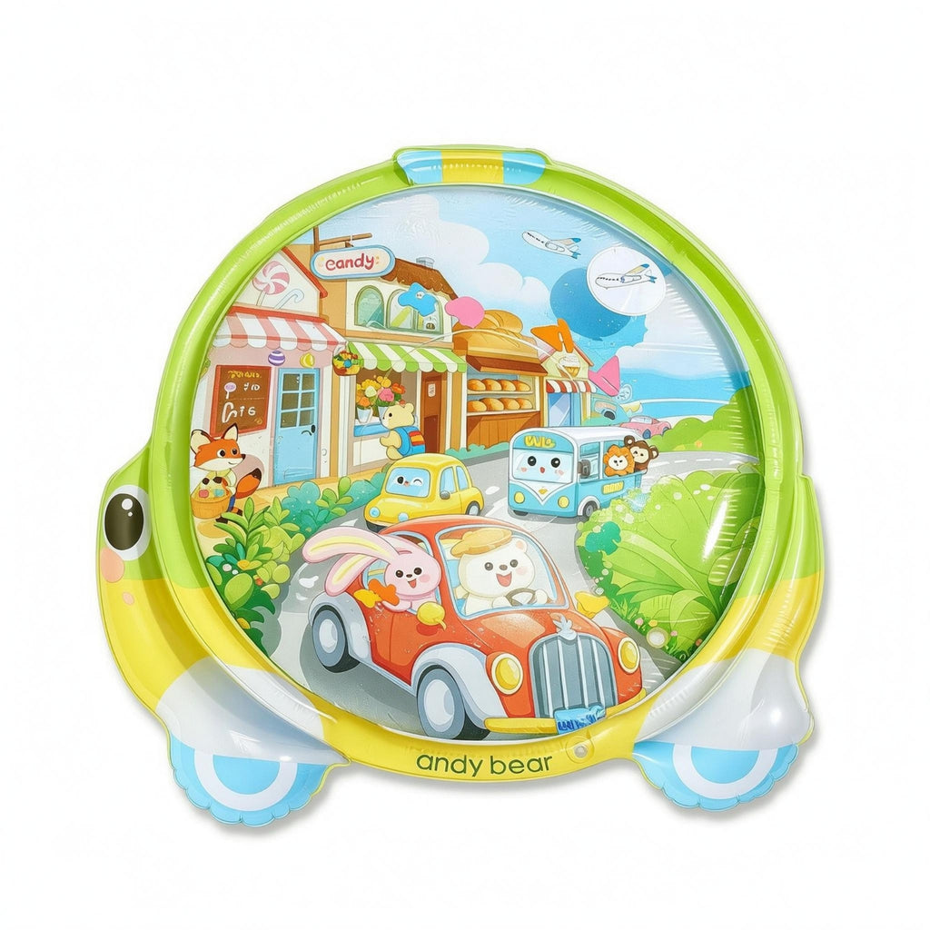 Inflatable Water Play Mat Raised Edge Baby Water Play Mat Floor Use for Infants
