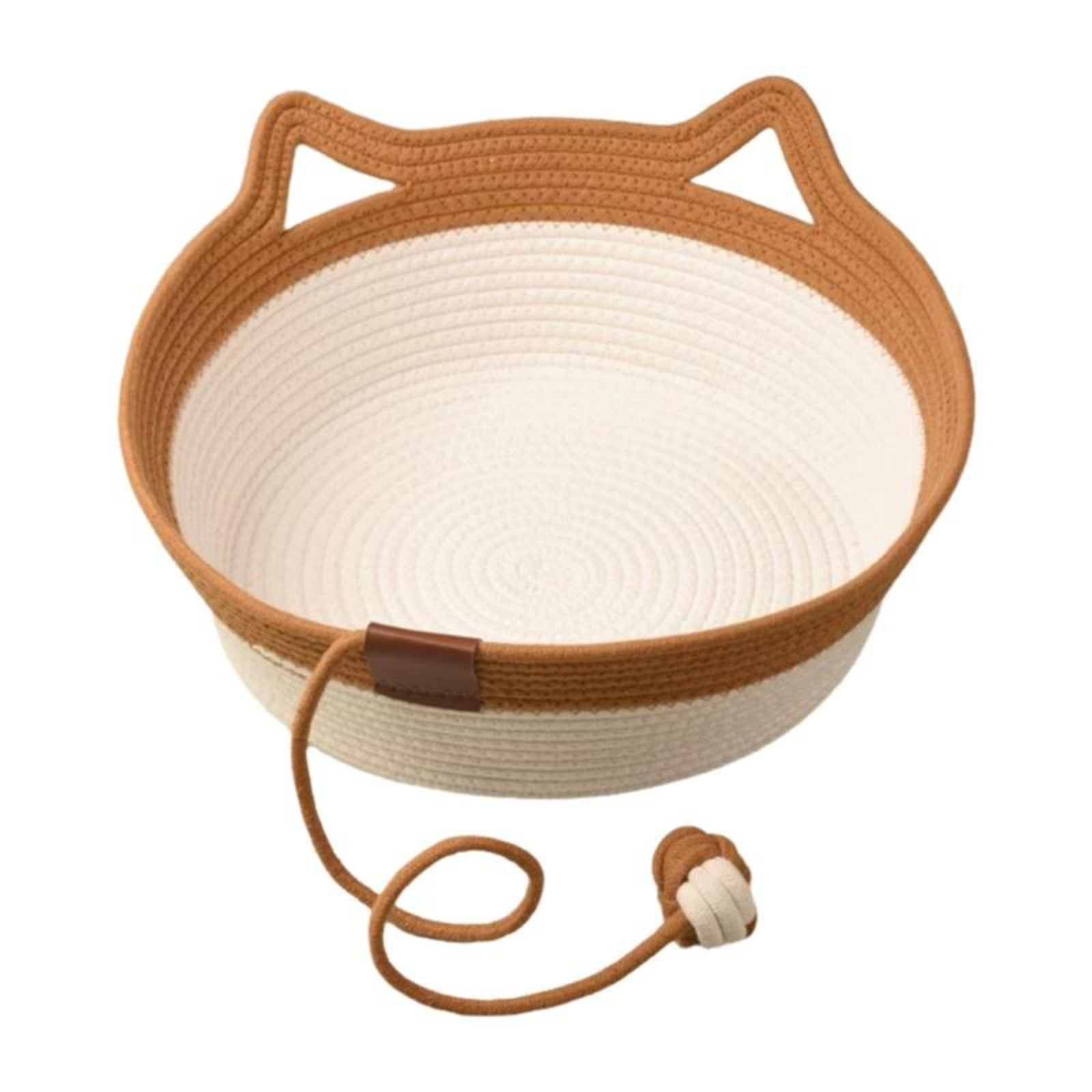 Hand-Woven Rattan Cat Bed, Indoor, Breathable, All Seasons