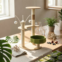 Cat Climbing Structure Hanging Toys Animal Furniture Stable Base