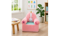 Plush-Like Kids Sofa Removable Washable Cover Cartoon Creature Sofa Armrest