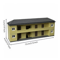 Model Railway Building Detailed Miniature Station Structure Display for Modelers
