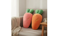 Carrot Stuffed Toy Huggable Carrot Shaped Pillow Creative Design Stuffed Animal for Kids, Girls, Bedroom, Nursery, Playroom