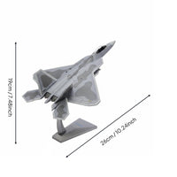 1:72 Scale Fifth-Generation Fighter Model High Simulation Alloy Fighter Jet Souvenir Gift Display Airplane for Office Desk