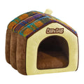 Insulated pet house with removable indoor bed