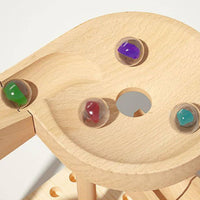 Marble Track Building Set Hands-On Assembly Wooden Marble Run for Boys