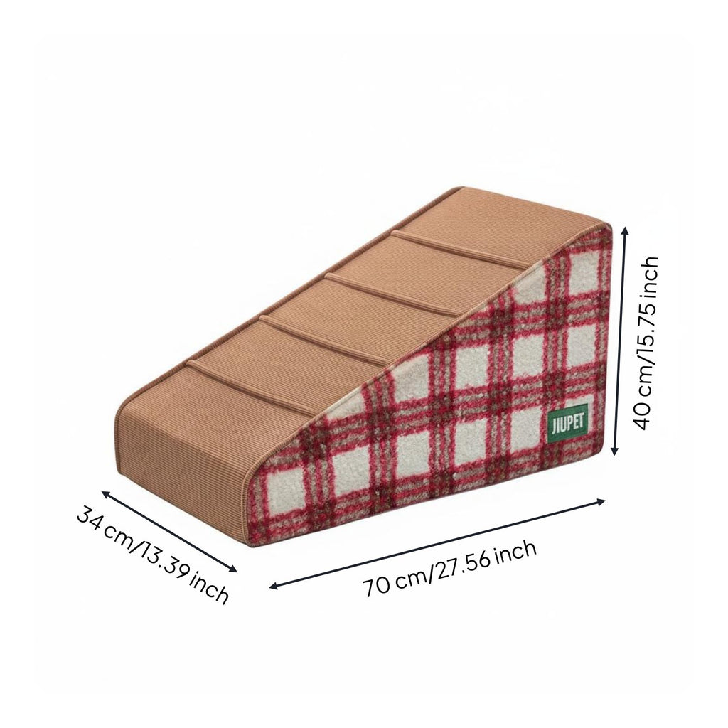 Small Dog Stairs Washable Cover Elderly Dog Ramp Sloped Design Pet Staircase for Sofa